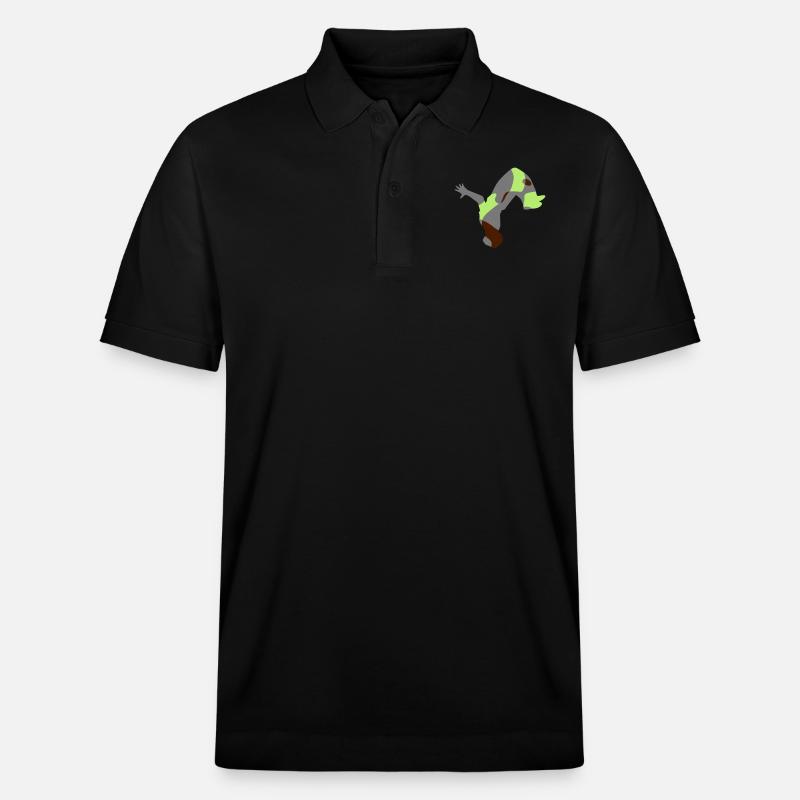 BACKFLIP / Parkour - CAMO / CAMO - Polo PREPSTER bio Stanley/Stella Unisexe - noir