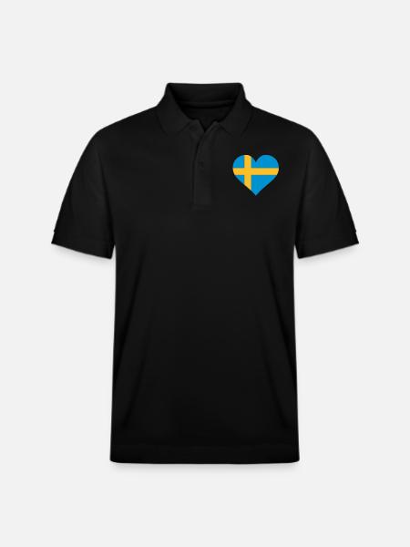 schweden herz - Stanley/Stella Unisex Organic Polo Shirt PREPSTER - black