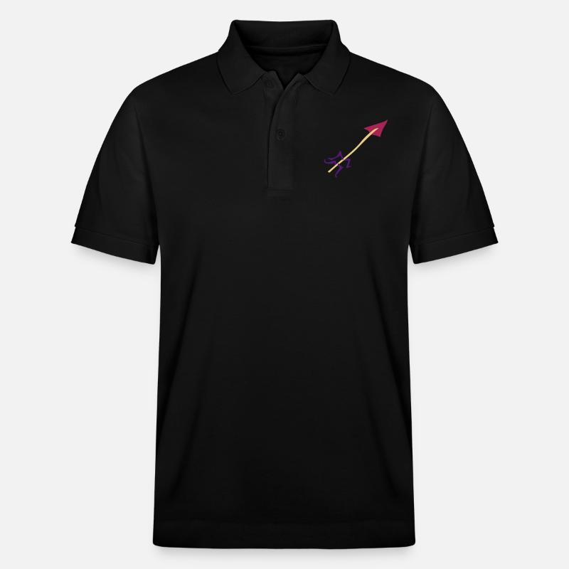Symbole – Flèche - Polo PREPSTER bio Stanley/Stella Unisexe - noir