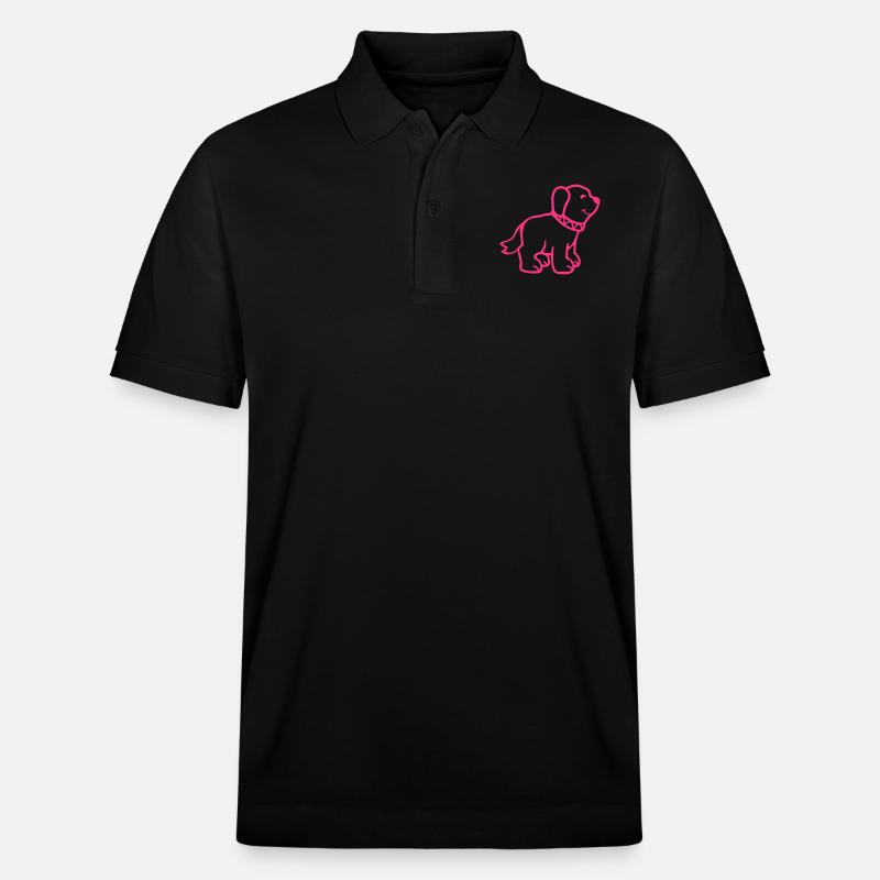 Chien - Polo PREPSTER bio Stanley/Stella Unisexe - noir