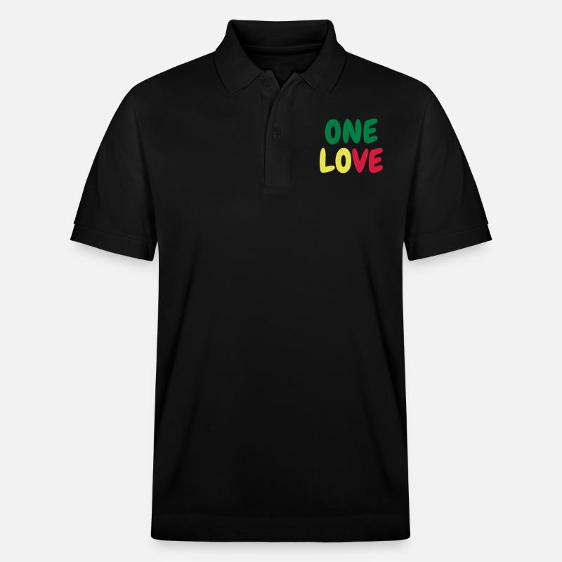 Cannabis / Haschich / Marijuana / Reggae / Rasta - Polo PREPSTER bio Stanley/Stella Unisexe - noir