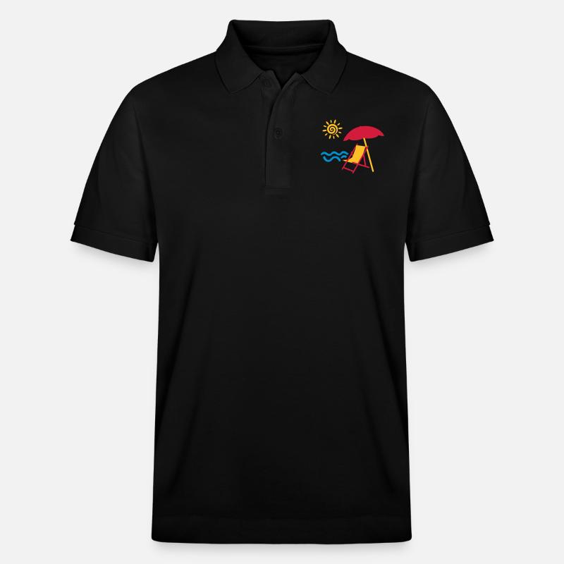 Sommer - Stanley/Stella Unisex Bio-Poloshirt PREPSTER - Schwarz