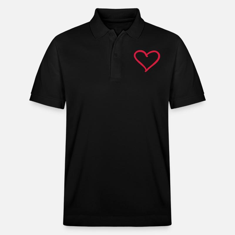 herz - Polo PREPSTER bio Stanley/Stella Unisexe - noir