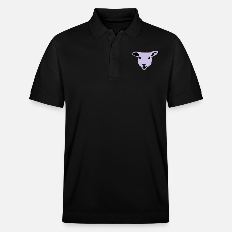 sheep, lamb - Polo PREPSTER bio Stanley/Stella Unisexe - noir