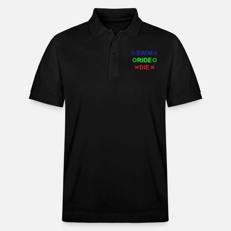 SWIM-RIDE-DIE - Stanley/Stella Unisex Bio-Poloshirt PREPSTER - Schwarz
