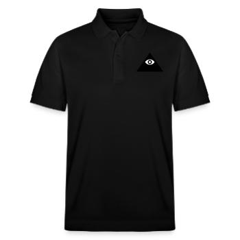 Illuminati - Stanley/Stella Unisex Bio-Poloshirt PREPSTER - Schwarz - Vorne - Roxy (174cm) & Andy (188cm)