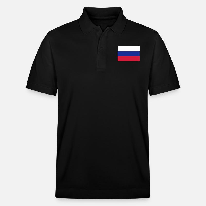 Russie - Polo PREPSTER bio Stanley/Stella Unisexe - noir
