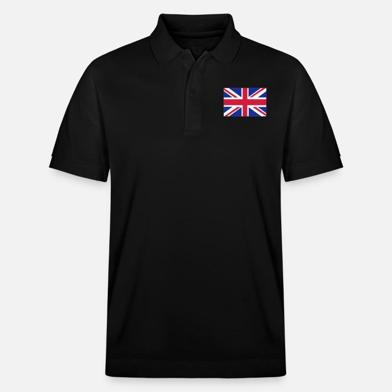 British flag - Polo PREPSTER bio Stanley/Stella Unisexe - noir