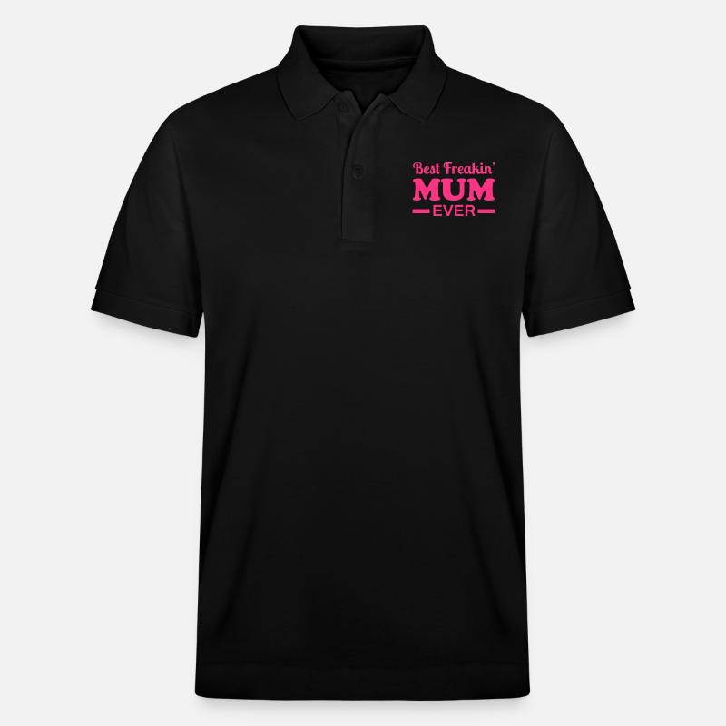 Mum - Stanley/Stella Unisex Organic Polo Shirt PREPSTER - black