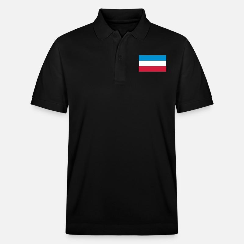 Schleswig-Holstein Fahne - Stanley/Stella Unisex Bio-Poloshirt PREPSTER - Schwarz