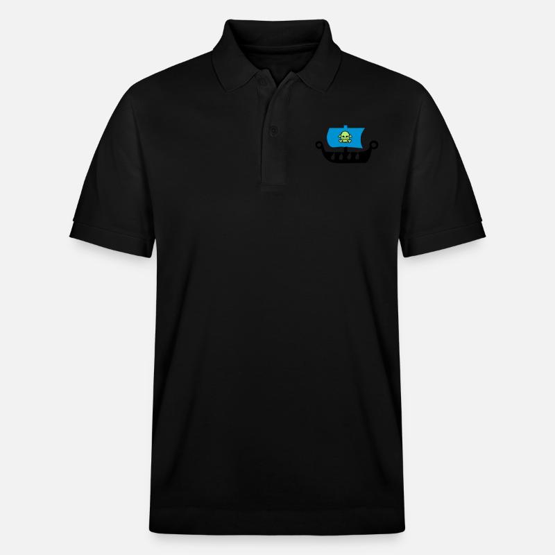 bateau pirate - Polo PREPSTER bio Stanley/Stella Unisexe - noir