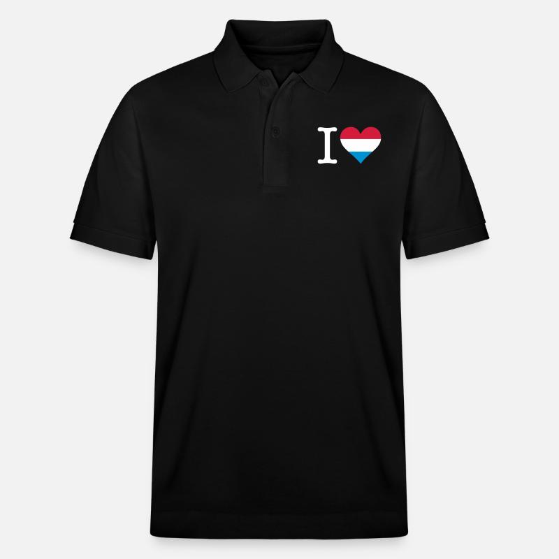 Ich liebe Holland - Stanley/Stella Unisex Bio-Poloshirt PREPSTER - Schwarz