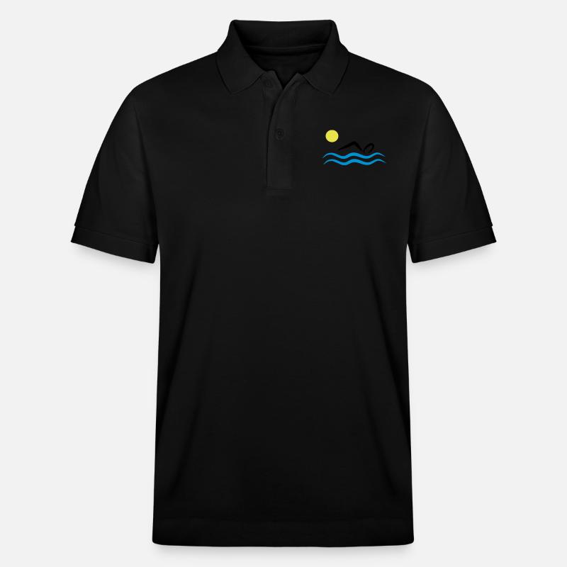natation - Polo PREPSTER bio Stanley/Stella Unisexe - noir