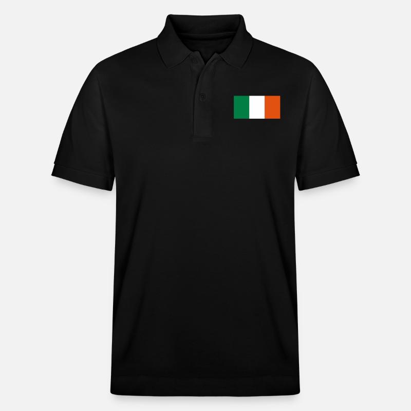 flag_ireland - Stanley/Stella Unisex Bio-Poloshirt PREPSTER - Schwarz