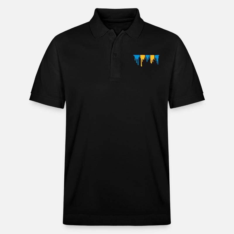 Tropfender klebriger Schleim - Stanley/Stella Unisex Bio-Poloshirt PREPSTER - Schwarz