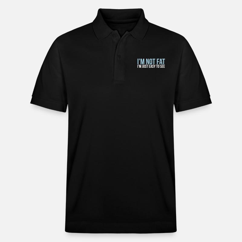 im not fat - Stanley/Stella Unisex Bio-Poloshirt PREPSTER - Schwarz
