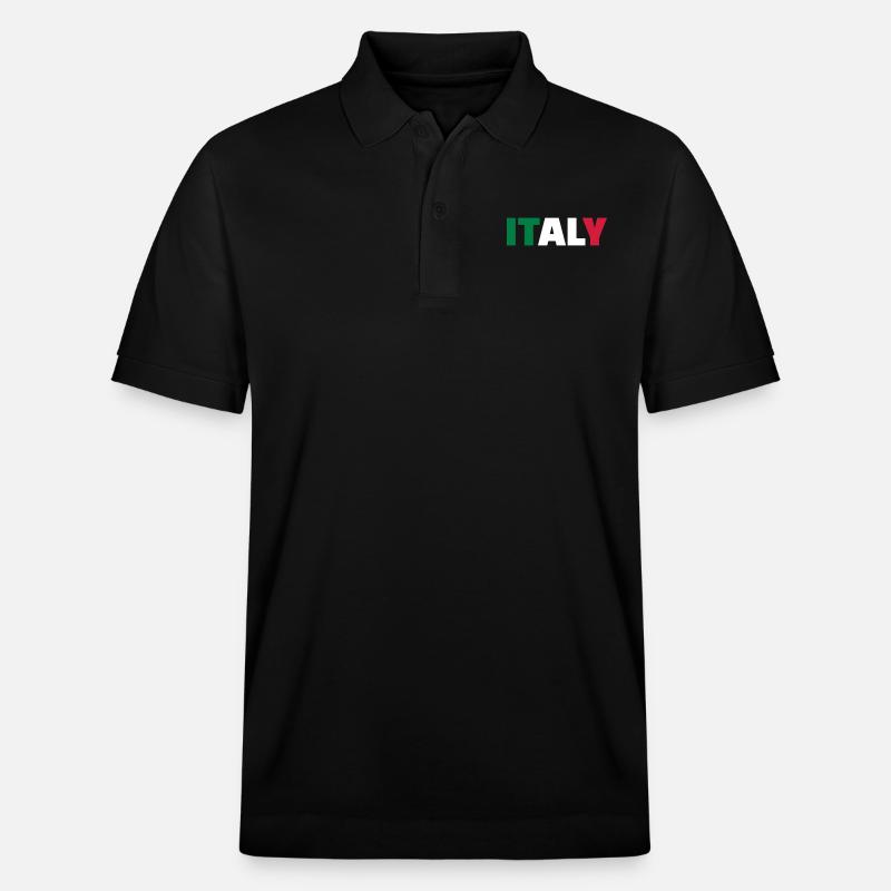 Italy - Stanley/Stella Unisex Organic Polo Shirt PREPSTER - black