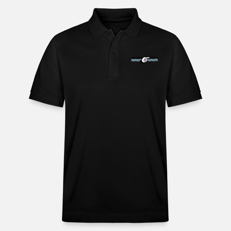 Das Donauradweg t-shirt - Stanley/Stella Unisex Bio-Poloshirt PREPSTER - Schwarz