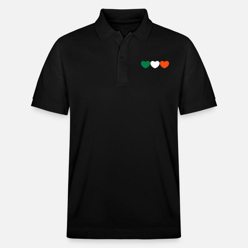 Irlands Herz - Stanley/Stella Unisex Bio-Poloshirt PREPSTER - Schwarz