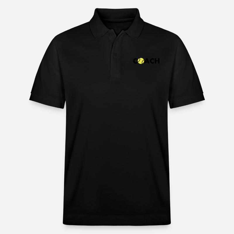 tennis coach - Stanley/Stella Unisex Bio-Poloshirt PREPSTER - Schwarz