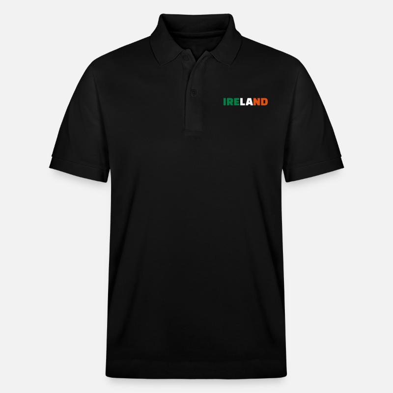 Irland - Stanley/Stella Unisex Bio-Poloshirt PREPSTER - Schwarz