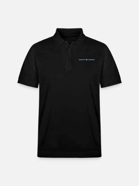 Line Stars - Stanley/Stella Unisex Organic Polo Shirt PREPSTER - black