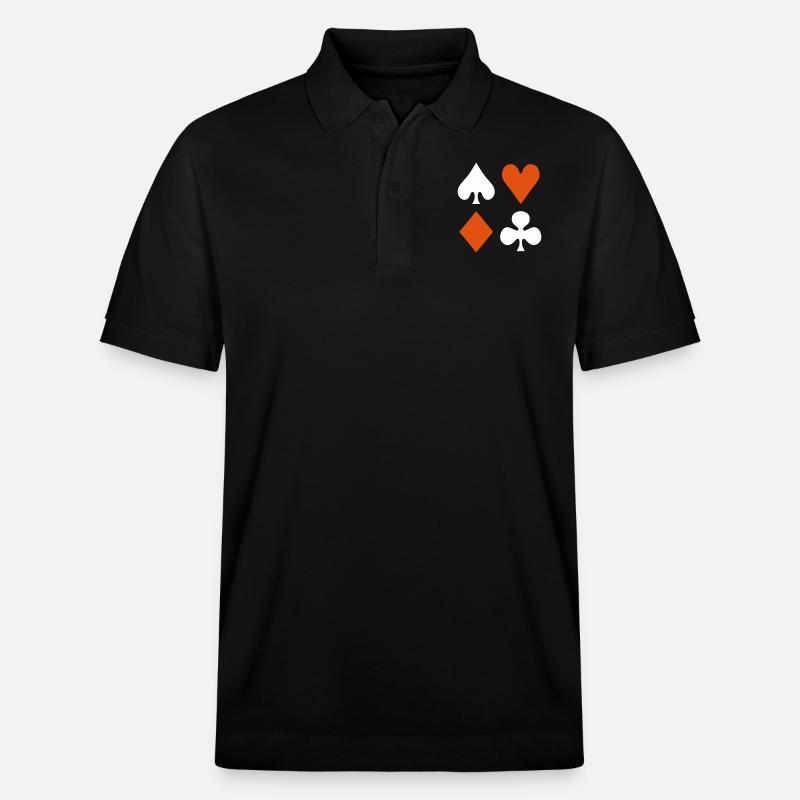 Poker - Polo PREPSTER bio Stanley/Stella Unisexe - noir