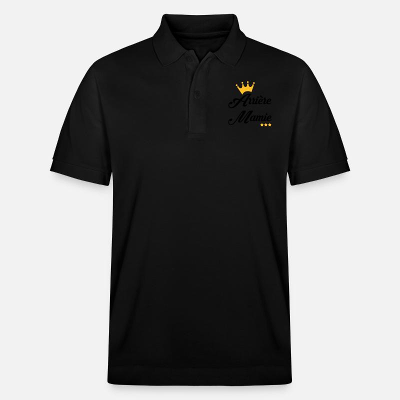 Großmütter / Oma / Mami / Großmutter / Mamy - Stanley/Stella Unisex Bio-Poloshirt PREPSTER - Schwarz