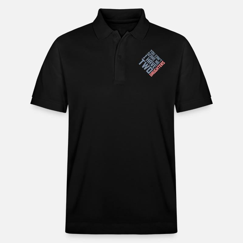 J’ai deux filles - Polo PREPSTER bio Stanley/Stella Unisexe - noir