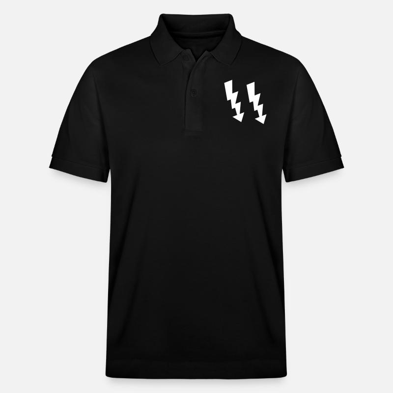 blitze symbol - Stanley/Stella Unisex Bio-Poloshirt PREPSTER - Schwarz