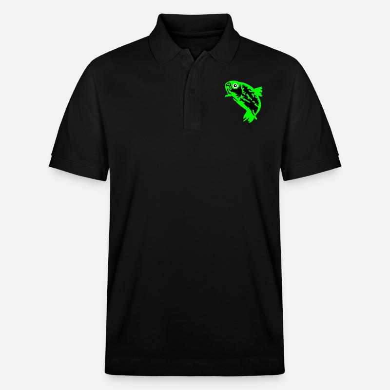truite (3c) - Polo PREPSTER bio Stanley/Stella Unisexe - noir