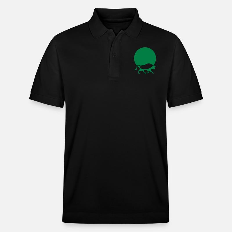 taureau animal marché boursier logo - Polo PREPSTER bio Stanley/Stella Unisexe - noir