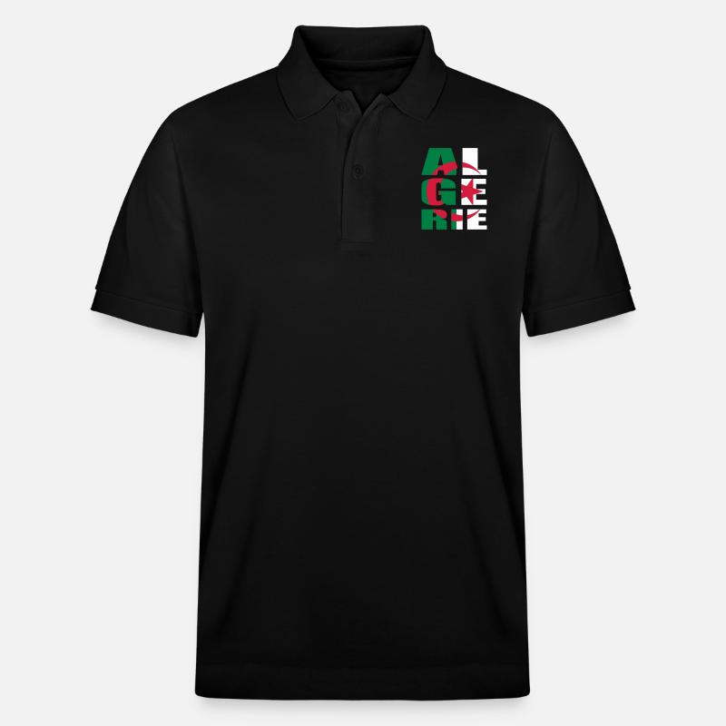 algeria - Stanley/Stella Unisex Bio-Poloshirt PREPSTER - Schwarz