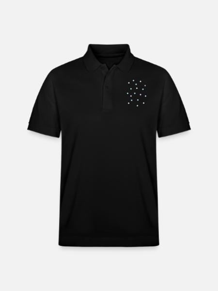 smiley and confetti - Stanley/Stella Unisex Bio-Poloshirt PREPSTER - Schwarz