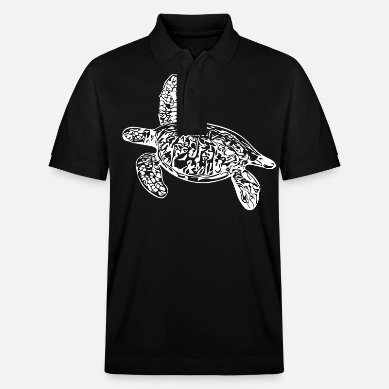 Schildkröte - Vector Design - Stanley/Stella Unisex Bio-Poloshirt PREPSTER - Schwarz