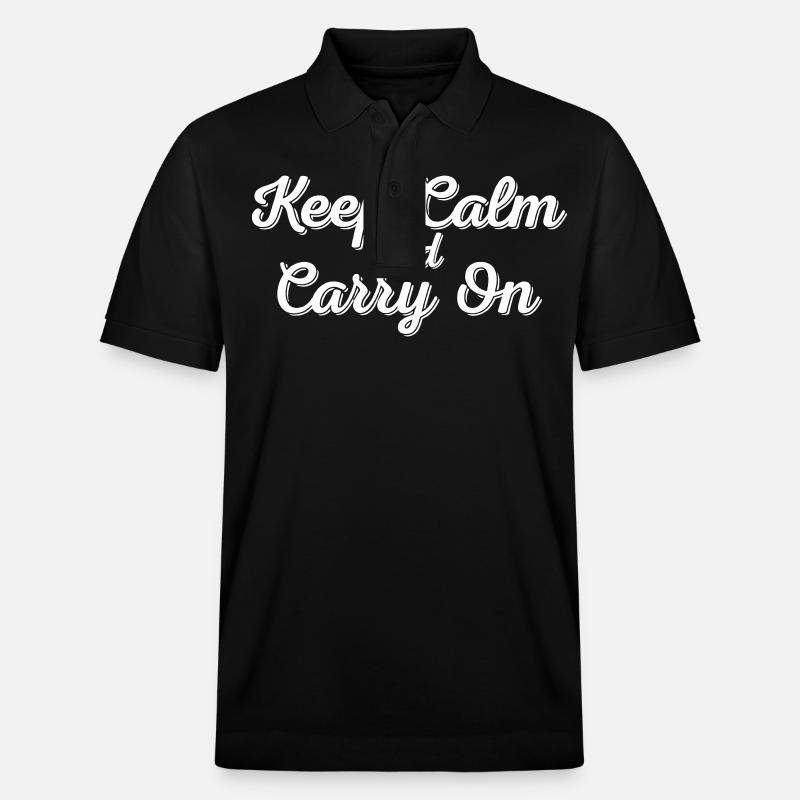 Restez calme et continuez - Polo PREPSTER bio Stanley/Stella Unisexe - noir