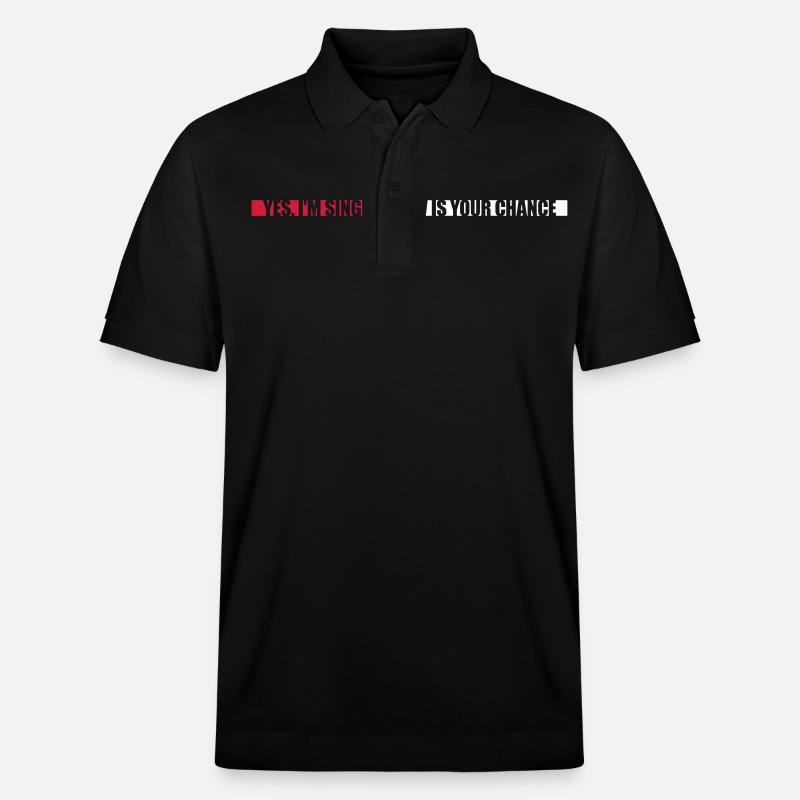 single now your chance - Stanley/Stella Unisex Bio-Poloshirt PREPSTER - Schwarz
