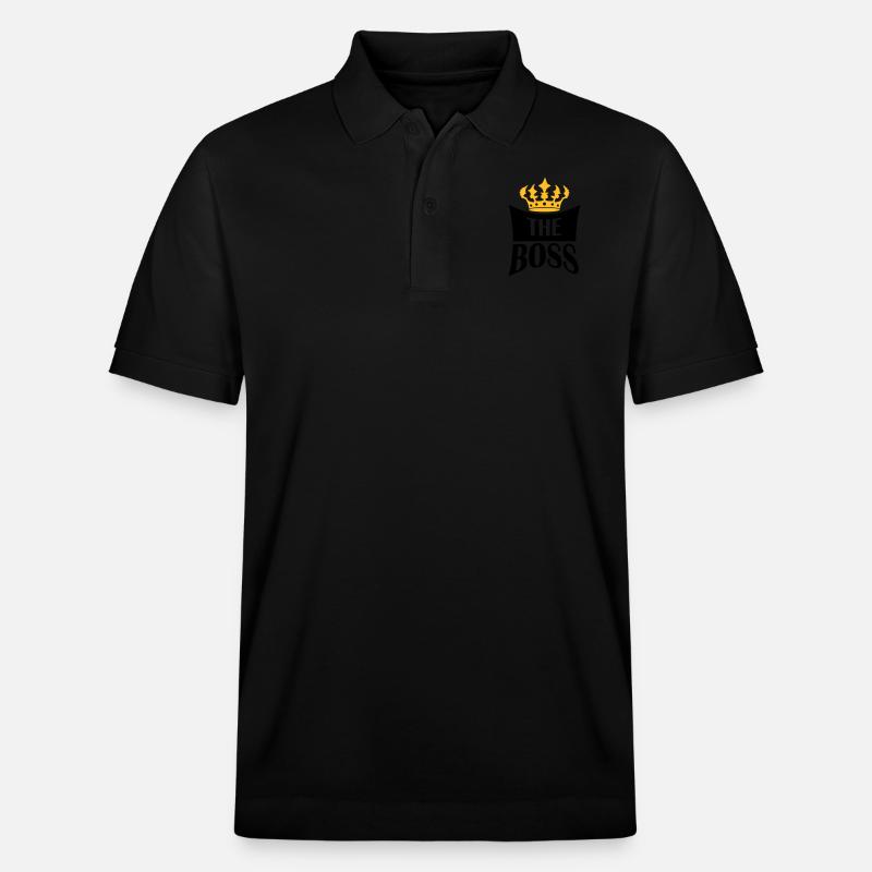 Couronner le patron - Polo PREPSTER bio Stanley/Stella Unisexe - noir