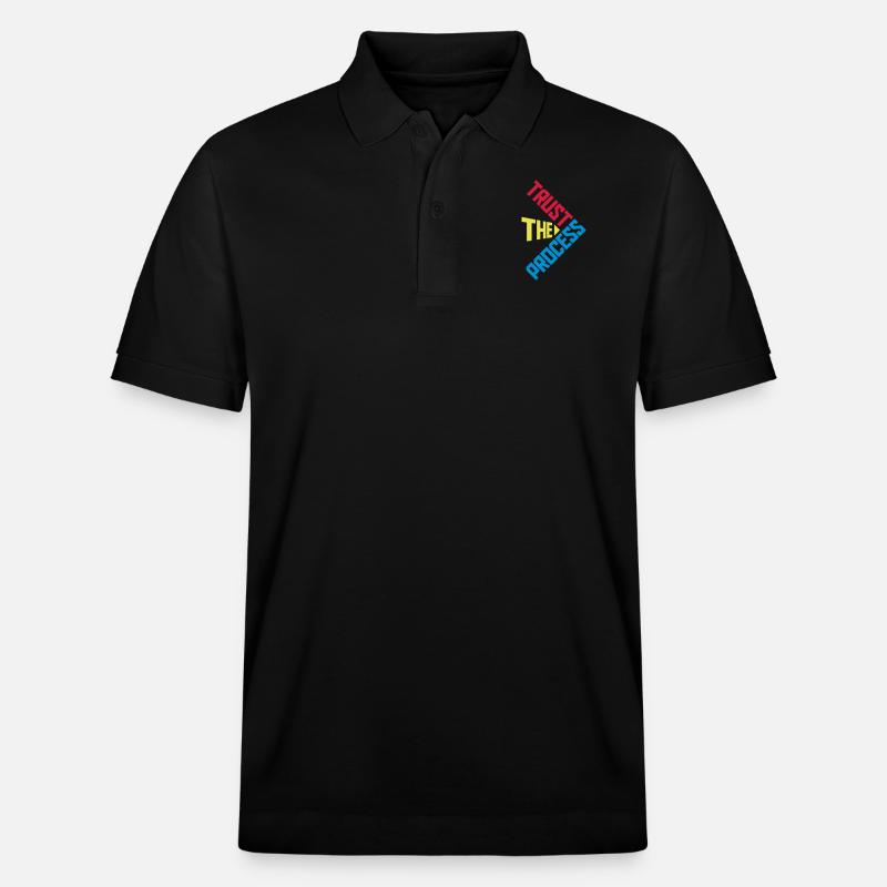 trust the process Zitat - Stanley/Stella Unisex Bio-Poloshirt PREPSTER - Schwarz