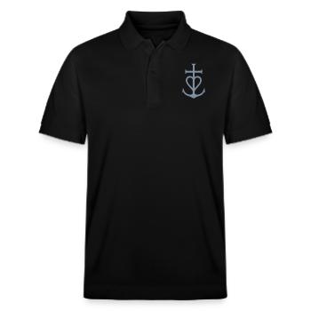 Croix Camargue - Polo PREPSTER bio Stanley/Stella Unisexe - noir - Devant - Roxy (174cm) & Andy (188cm)