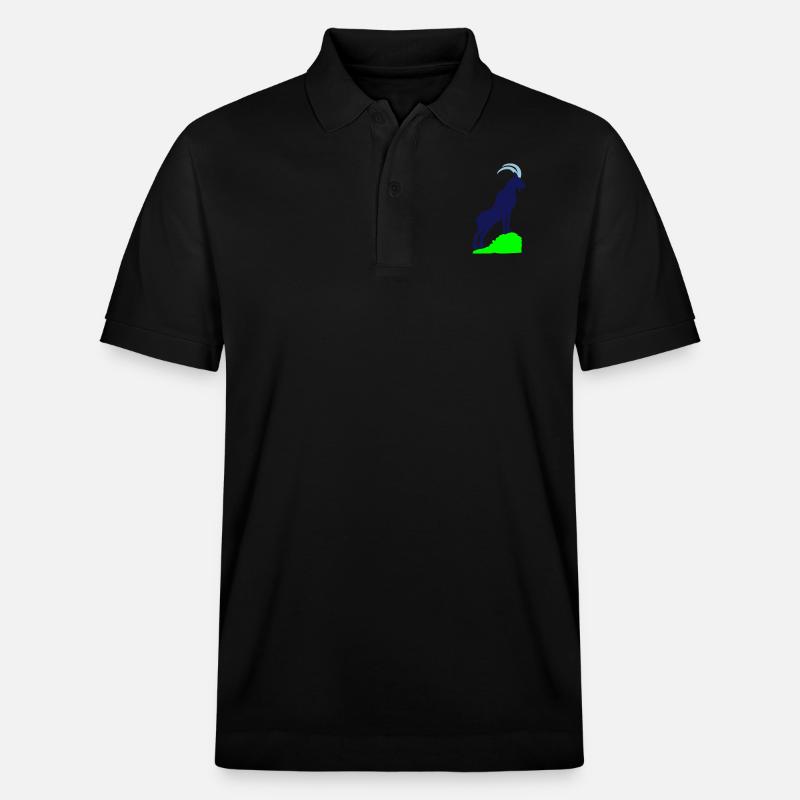 steinbock 02 - Stanley/Stella Unisex Bio-Poloshirt PREPSTER - Schwarz