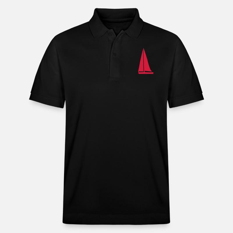 segelboot - Stanley/Stella Unisex Bio-Poloshirt PREPSTER - Schwarz