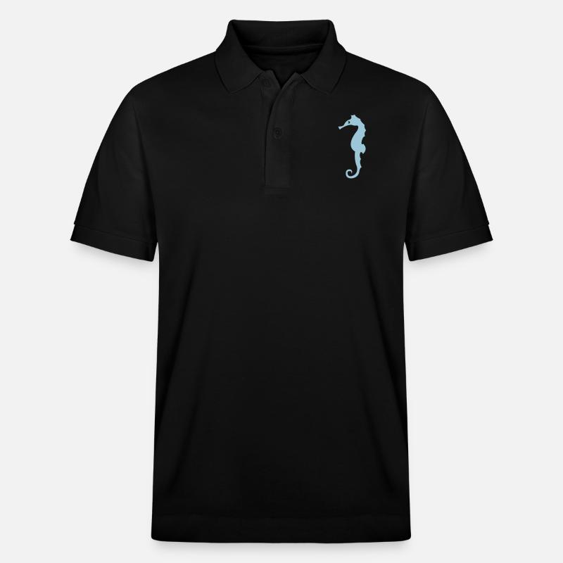 Silhouette d’hippocampe - Polo PREPSTER bio Stanley/Stella Unisexe - noir