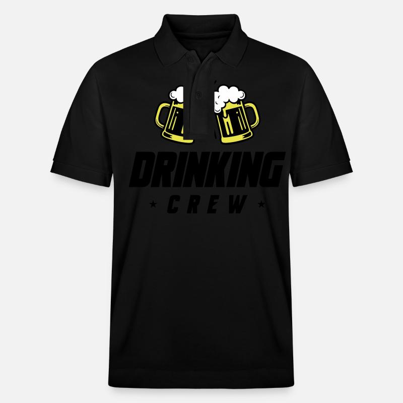 Drinking Crew Bier - Stanley/Stella Unisex Bio-Poloshirt PREPSTER - Schwarz