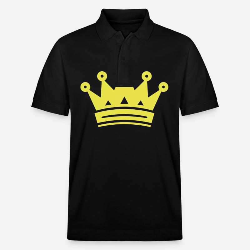 Krone Symbol - Stanley/Stella Unisex Bio-Poloshirt PREPSTER - Schwarz