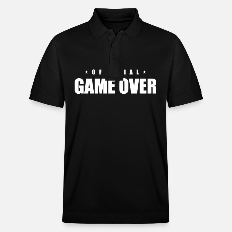 Game Over Spruch - Stanley/Stella Unisex Bio-Poloshirt PREPSTER - Schwarz