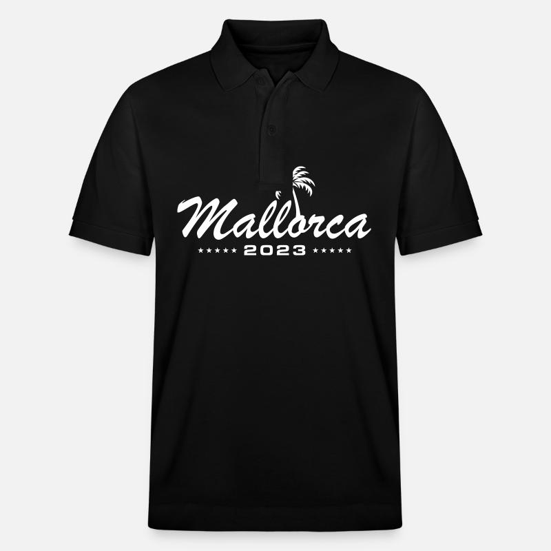 Mallorca 2023 - Stanley/Stella Unisex Bio-Poloshirt PREPSTER - Schwarz
