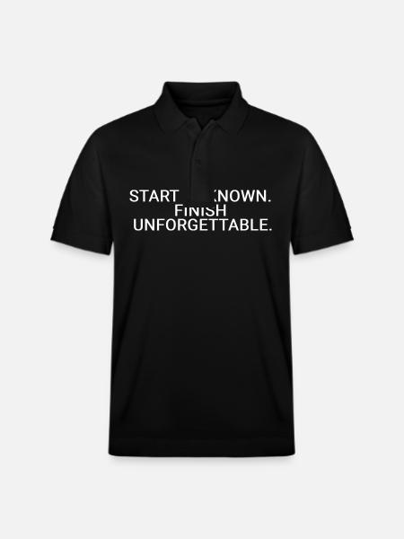 Start unknown. Finish unforgettable - Stanley/Stella Unisex Organic Polo Shirt PREPSTER - black