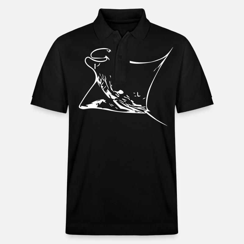 Manta Ray - Polo PREPSTER bio Stanley/Stella Unisexe - noir
