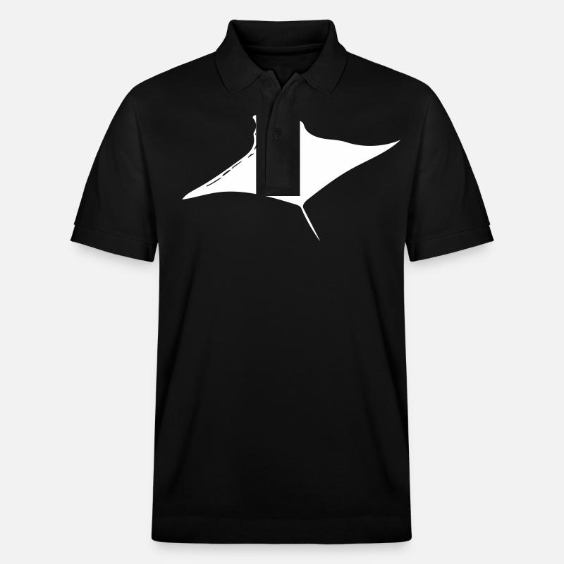 Manta Rays Vector Style - Stanley/Stella Unisex Organic Polo Shirt PREPSTER - black